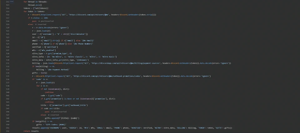 Discord API usage